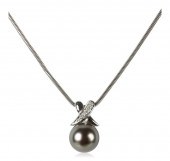 TAHITIAN PEARL 14K WHITE GOLD
