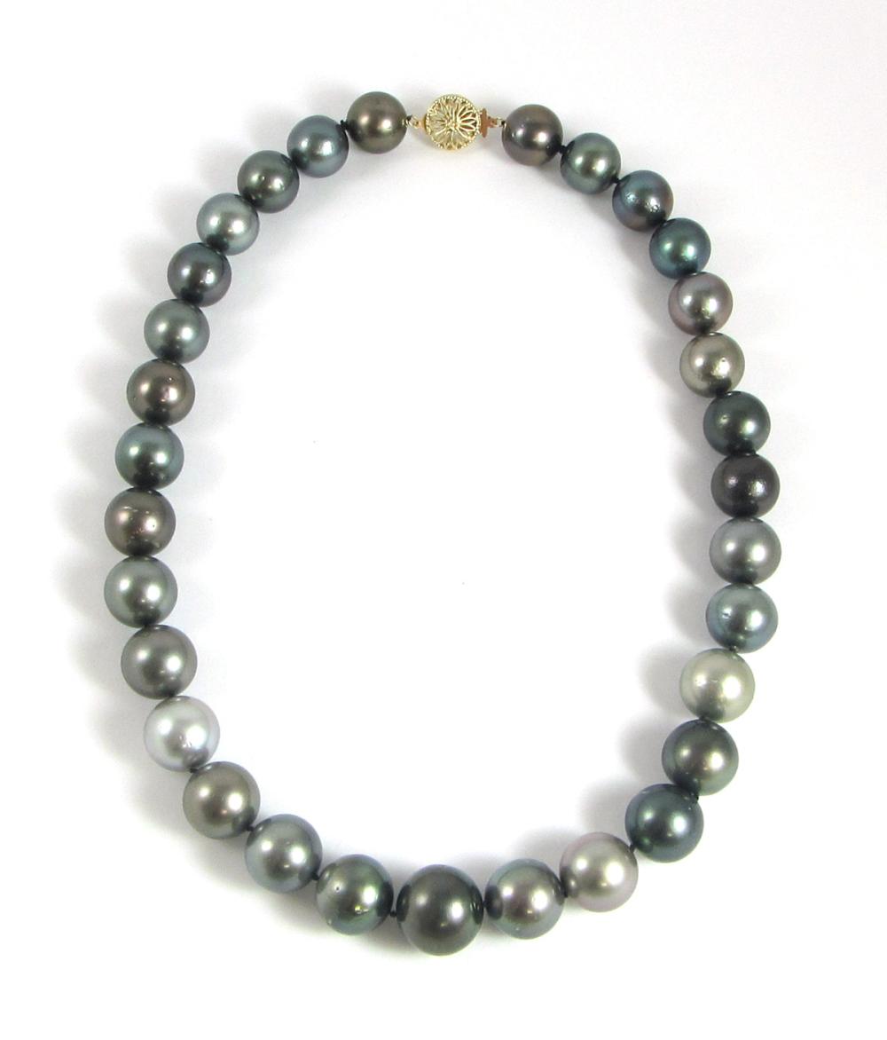 TAHITIAN PEARL AND FOURTEEN KARAT