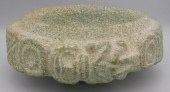 TAINO CEREMONIAL BOWL, TWO FUL