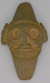 TAINO, HEAD FOLLOWING THE TAIN
