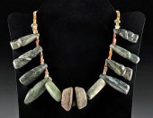 TAIRONA JADE & SHELL BEAD NECK