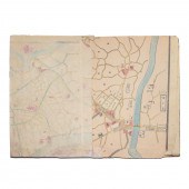TAKAI RANZAN, MAP OF EDO, JAPA
