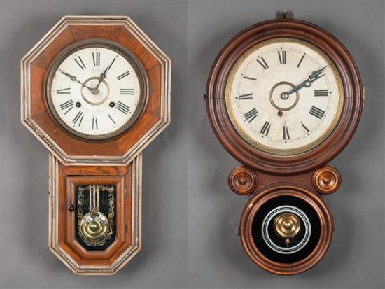 Takano oak regulator clock and a