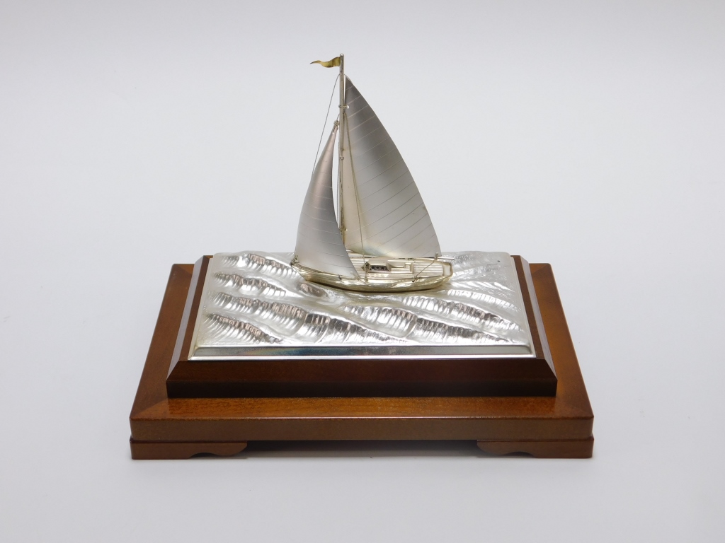 TAKEHIKO SEKI SILVER SAILBOAT