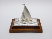 TAKEHIKO SEKI SILVER SAILBOAT