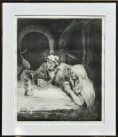 Takeshi Takahara etching and a