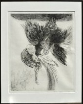 Takeshi Takahara etching and a