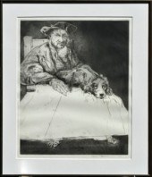 Takeshi Takahara etching and a
