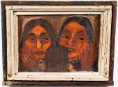 "TALKING TO FRIENDS" FOLK ART