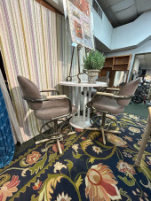 TALL BISTRO TABLE WITH 3 SWIVE