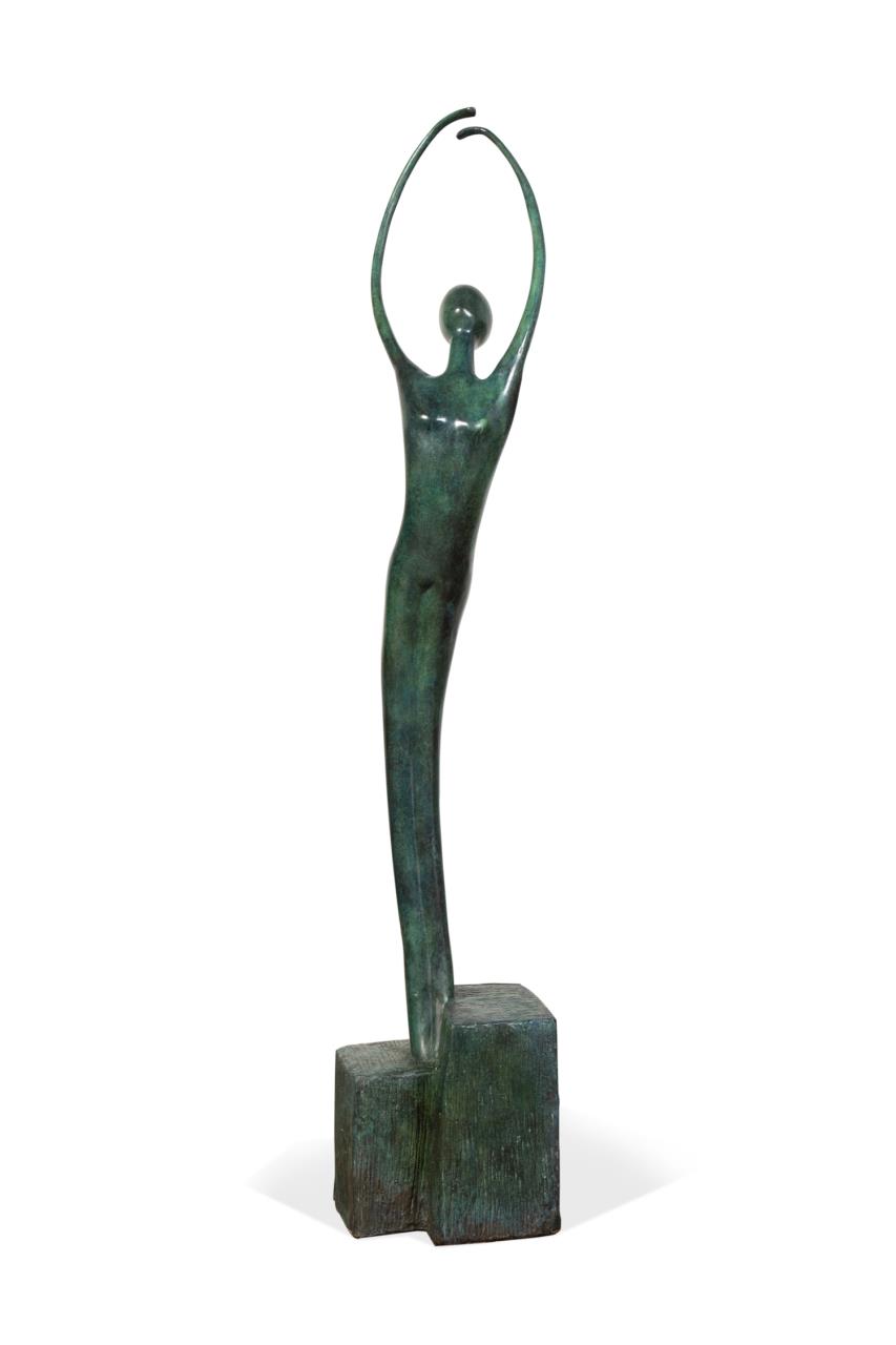 TALL BRONZE PATINATED "BALLERINA"