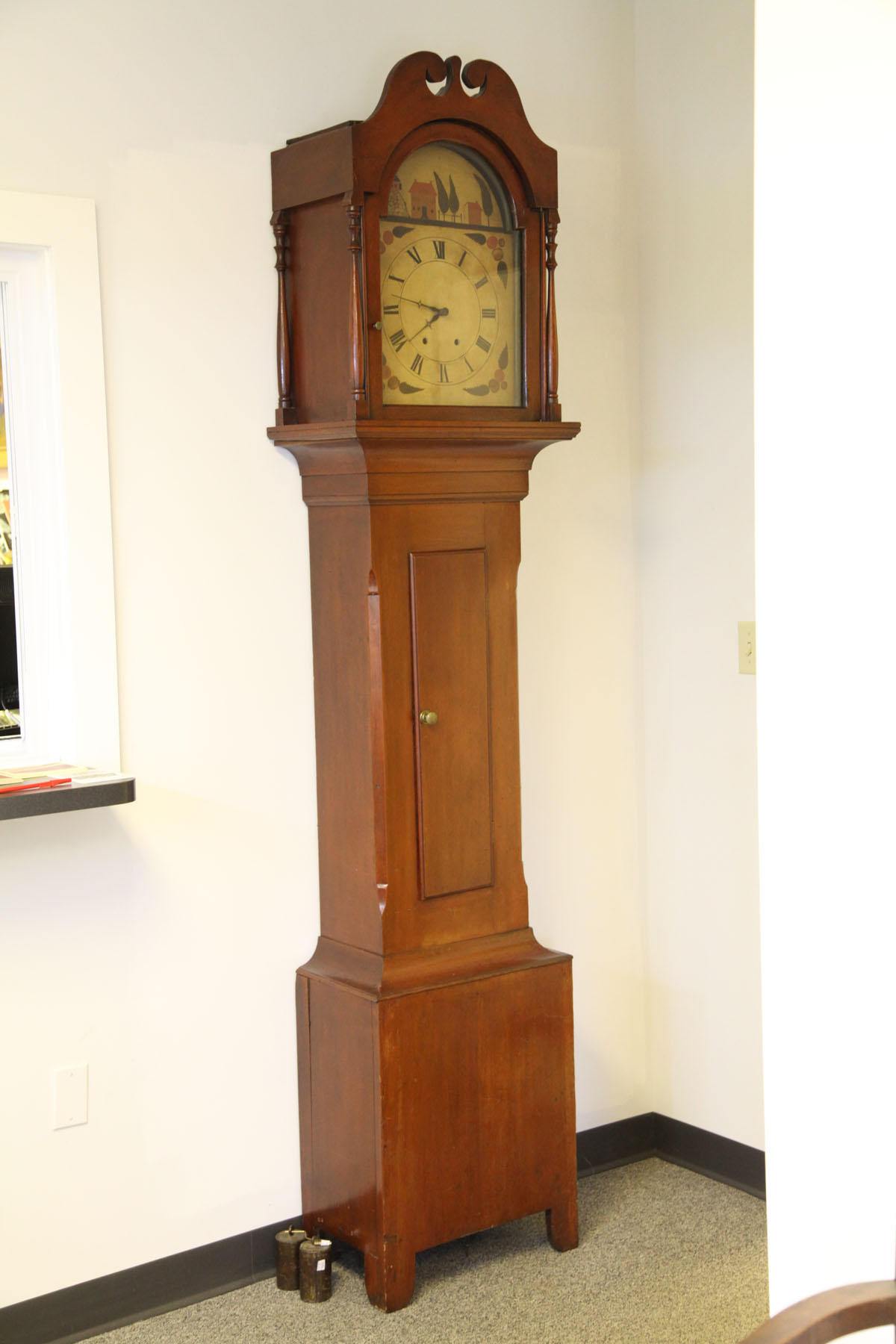 TALL CASE CLOCK.  American  late