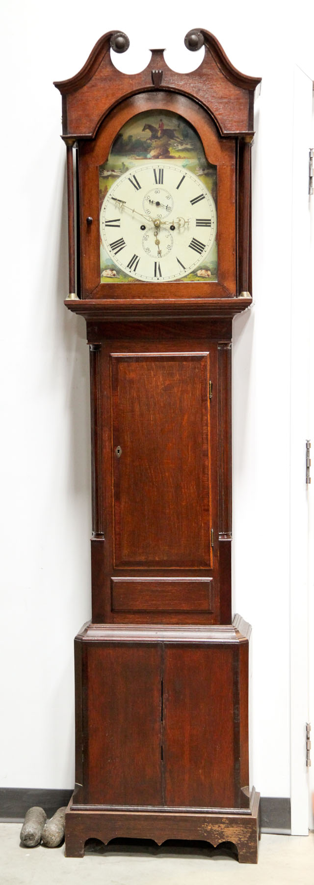 TALL CASE CLOCK.  English  mid 19th