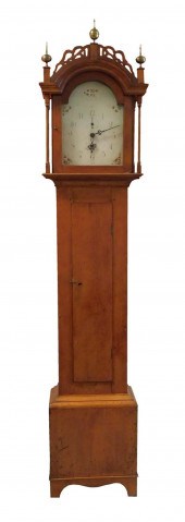 TALL CASE CLOCK, NEW ENGLAND,