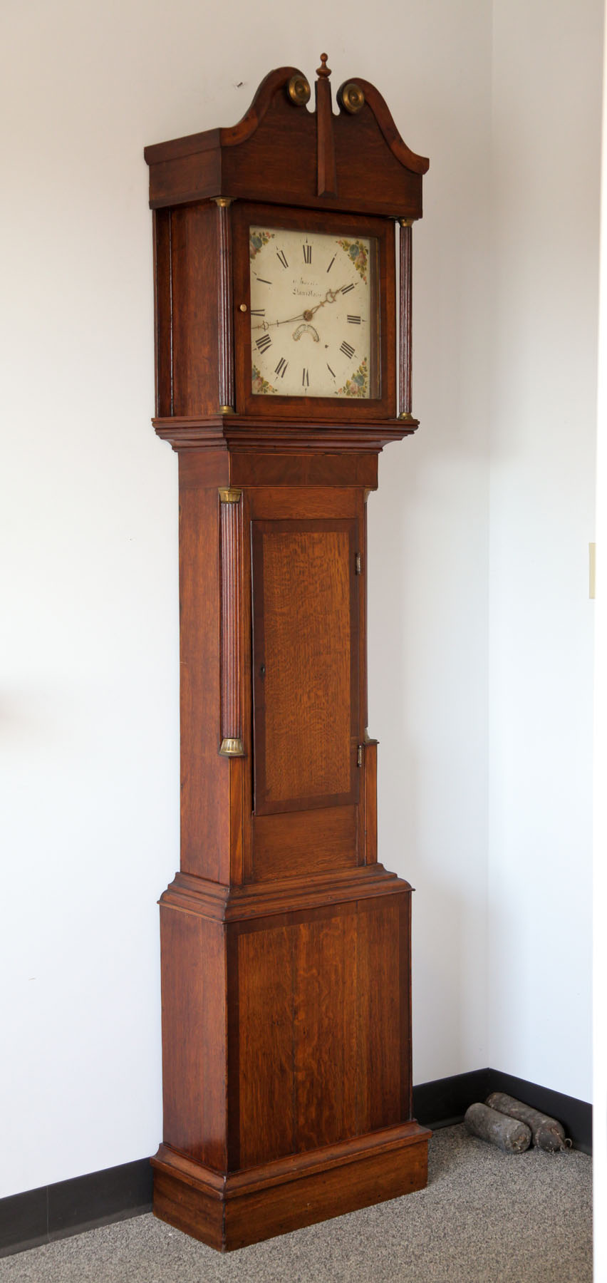 TALL CASE CLOCK.  Probably Scottish
