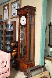 TALL CASE CLOCK. Sligh cable w