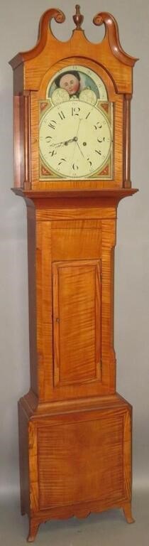 TALL CASE CLOCKca. 1810; eight day,