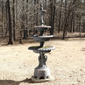 TALL CAST ALUMINUM FOUR TIERED