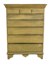TALL CHEST IN MUSTARD PAINT, 1