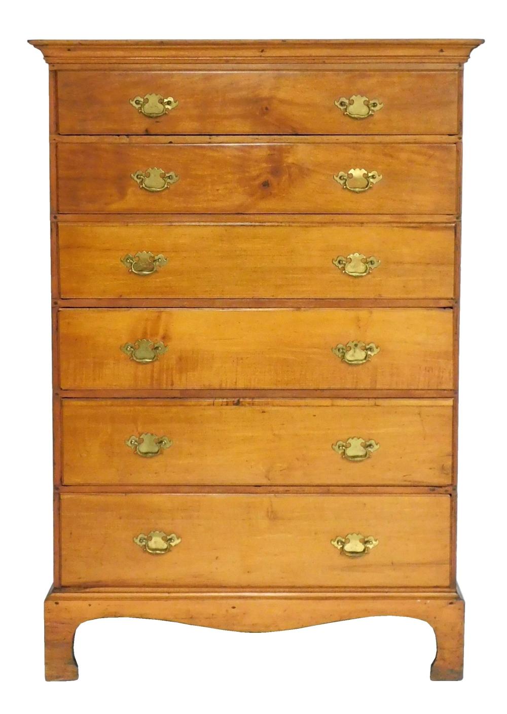 TALL CHEST OF DRAWERS, AMERICAN,