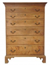 TALL CHEST OF DRAWERS, LATE 18