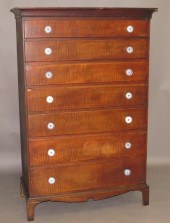 TALL CHEST OF DRAWERSca. 1820;