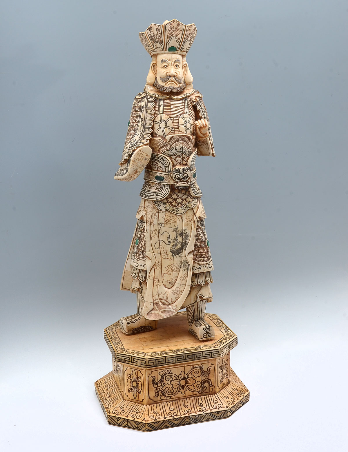 TALL CHINESE BONE CLAD WARRIOR: