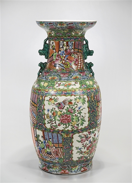 Tall Chinese enameled porcelain
