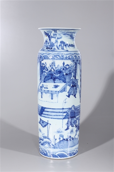 Tall Chinese porcelain blue and