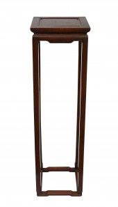 TALL CHINESE ROSEWOOD STAND/ P