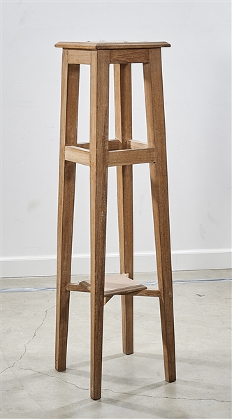 Tall Chinese wood display stand;