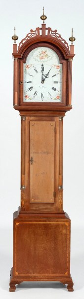 TALL CLOCK WITH "ELMER STENNES