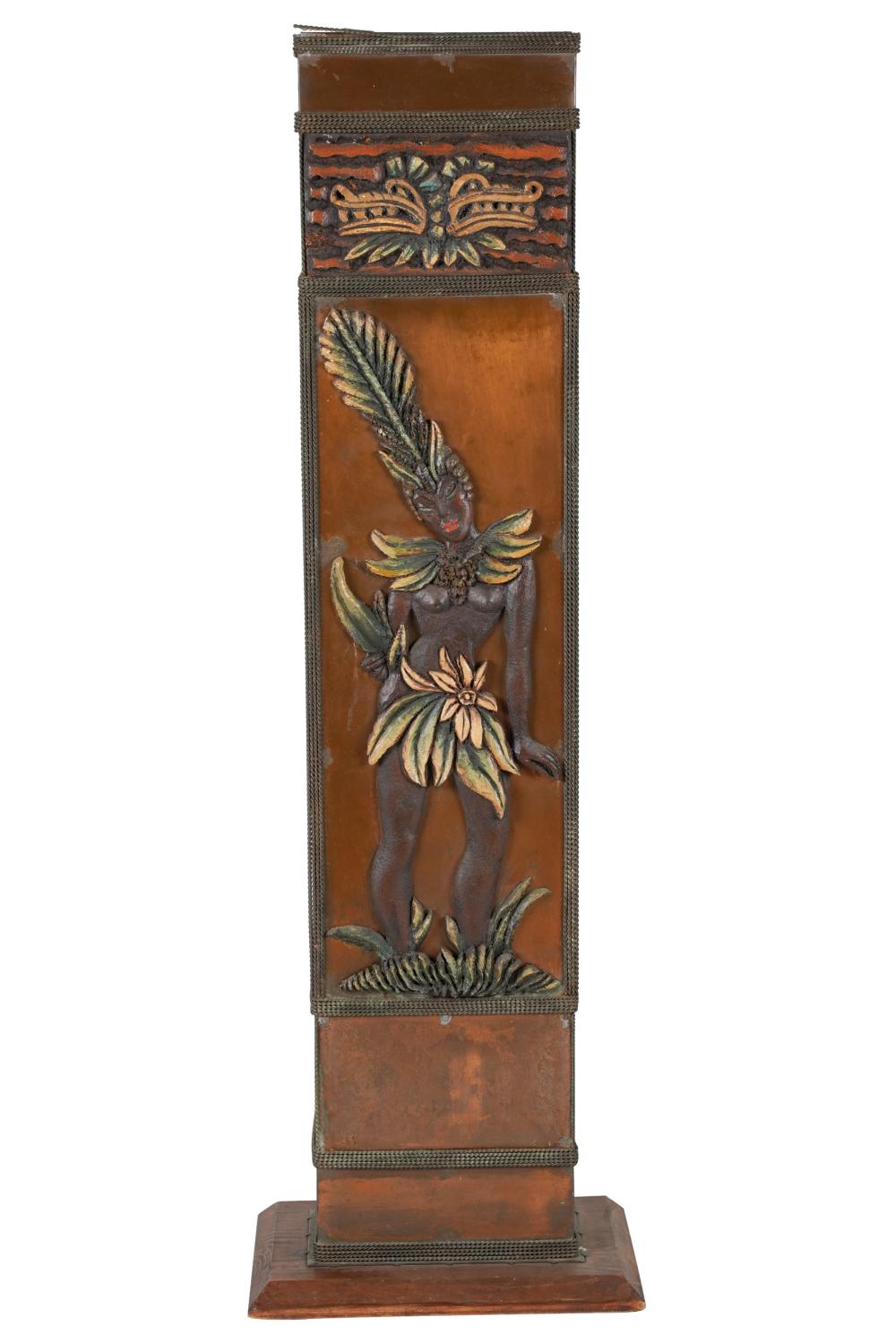 TALL COPPER PLANTERrectangular,