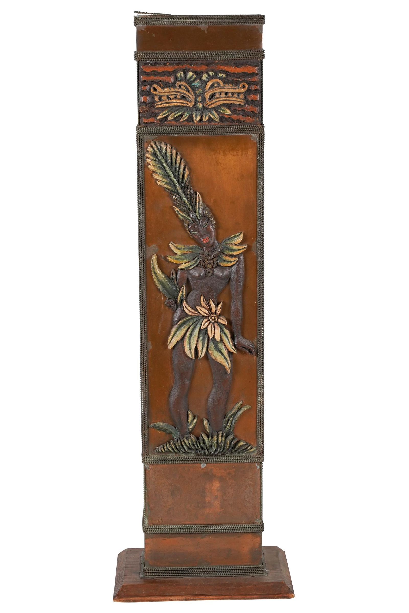 TALL COPPER PLANTERrectangular,