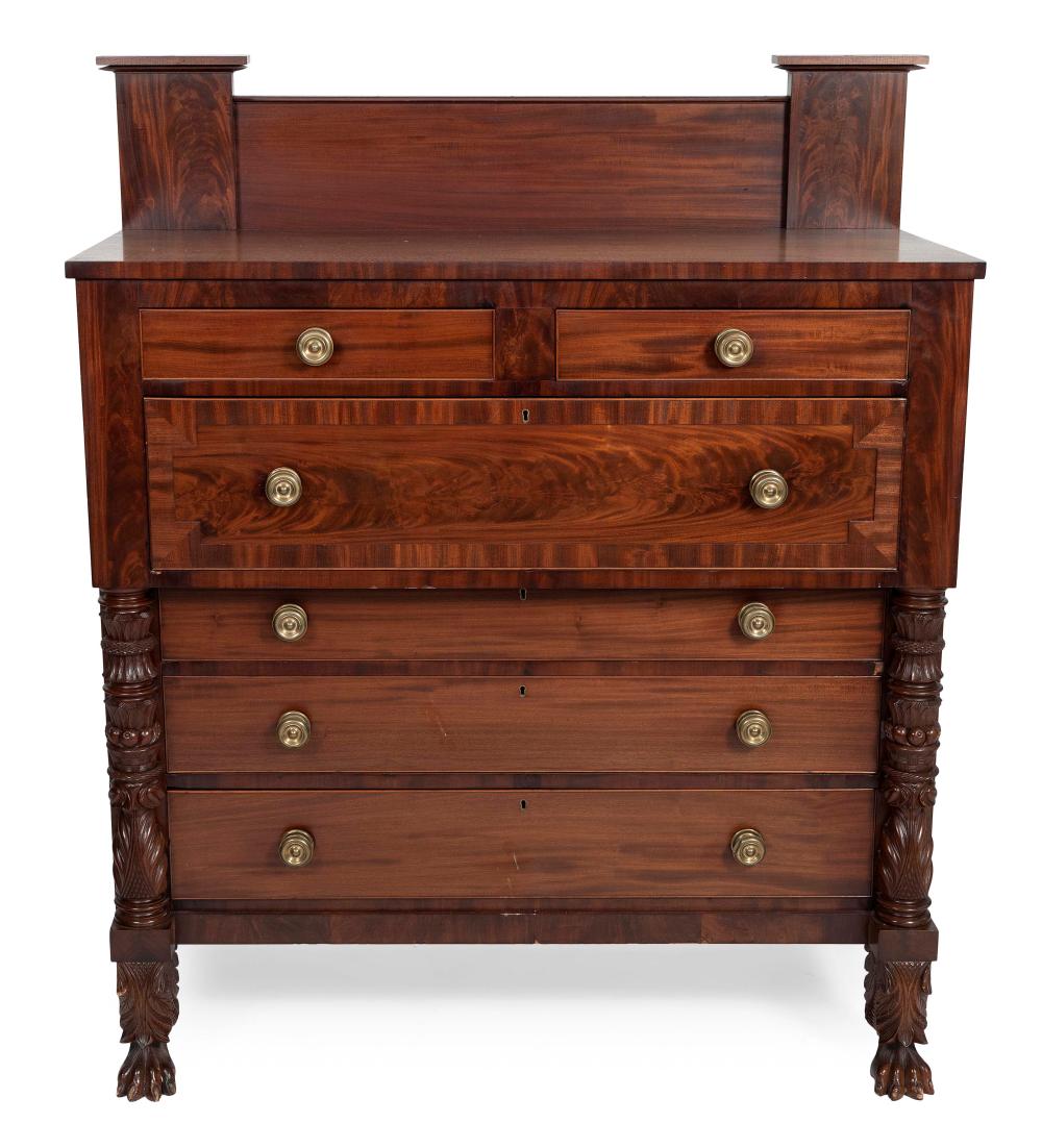 TALL EMPIRE CHEST CIRCA 1830 HEIGHT