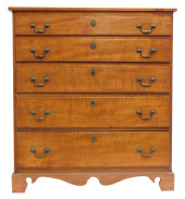 TALL FIVE-DRAWER CHEST, AMERIC
