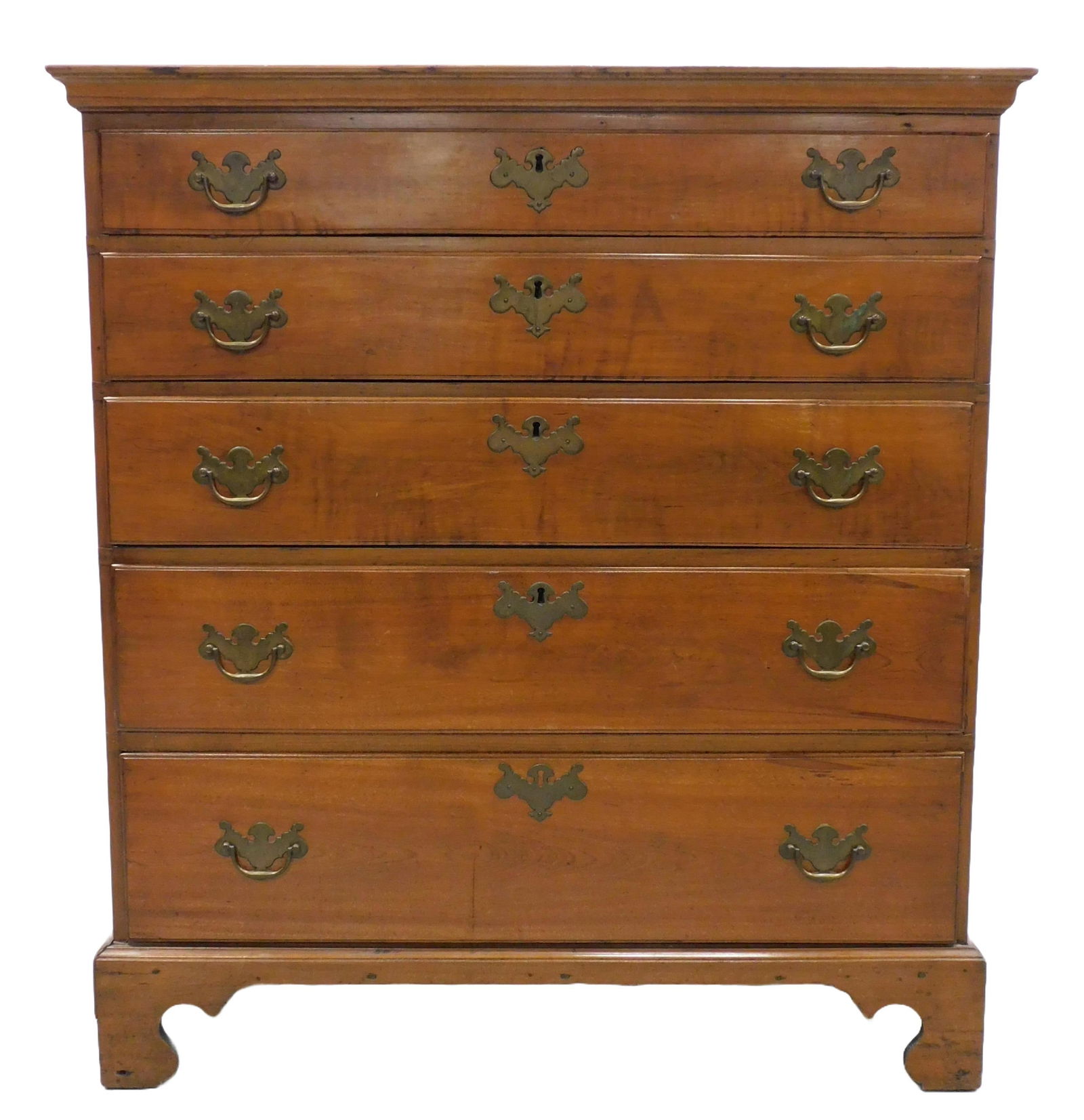 TALL FIVE-DRAWER CHEST, AMERICAN,