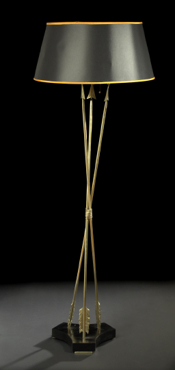 Tall French Gilt-Brass and Black