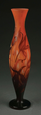 TALL GALL&#201; CAMEO GLASS TA