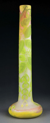TALL GALL&#201; CAMEO VASE<br>