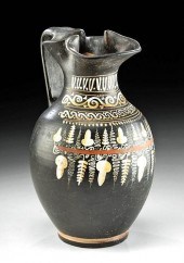 TALL GREEK GNATHIAN POTTERY TR