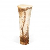 TALL HAIR ON HIDE AFRICAN DRUM
