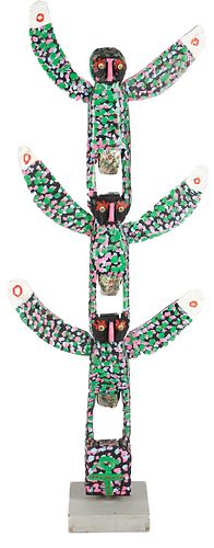 TALL HOMER GREEN FOLK ART
