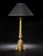 Tall Italian Gilt-Lacquered Br