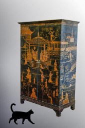 TALL LACQUERED CHINOISERIE FIG