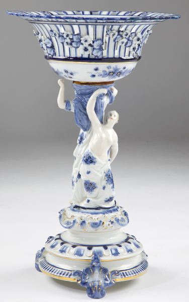 Tall Meissen Porcelain Figural