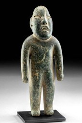 TALL OLMEC SERPENTINE STANDING