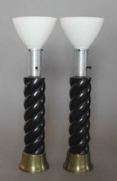 Tall Pair of Brass- and Brushe
