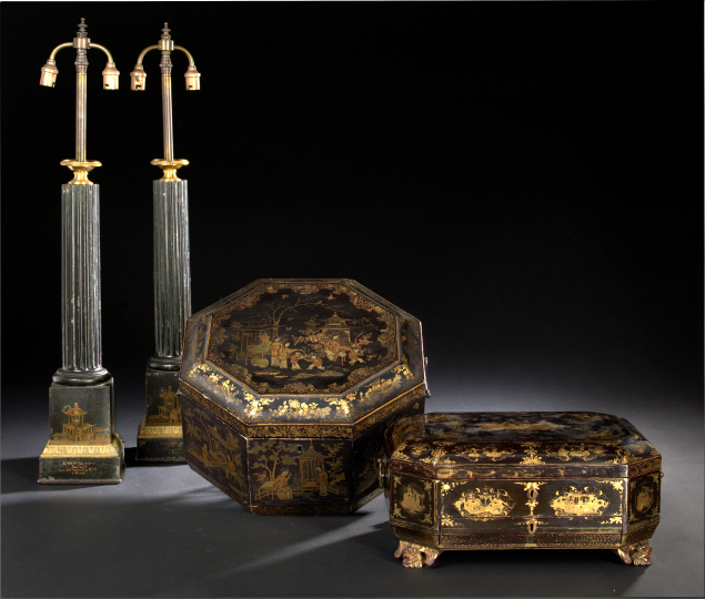 Tall Pair of Carcel, Paris, Black