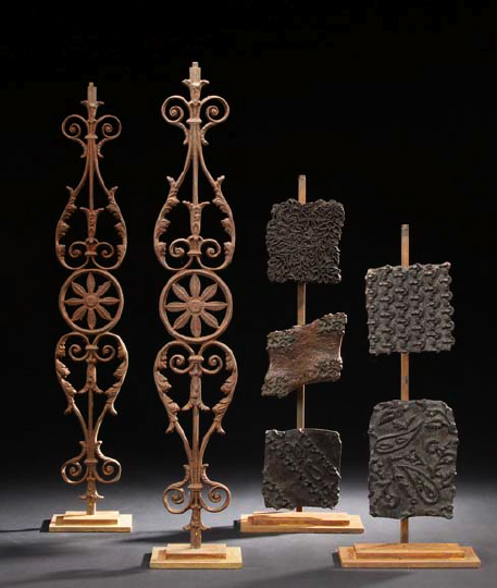 Tall Pair of French Cast-Iron